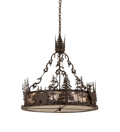 Meyda Tiffany Wildlife At Dusk 28711 Pendant Light - Cafe-Noir