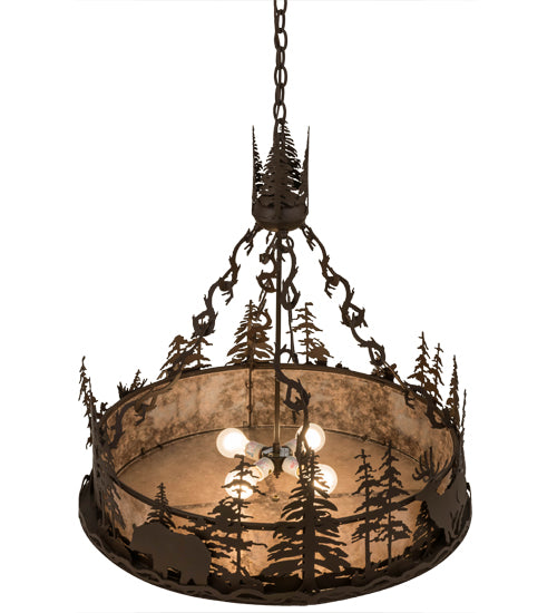 Meyda Tiffany Wildlife At Dusk 28711 Pendant Light - Cafe-Noir