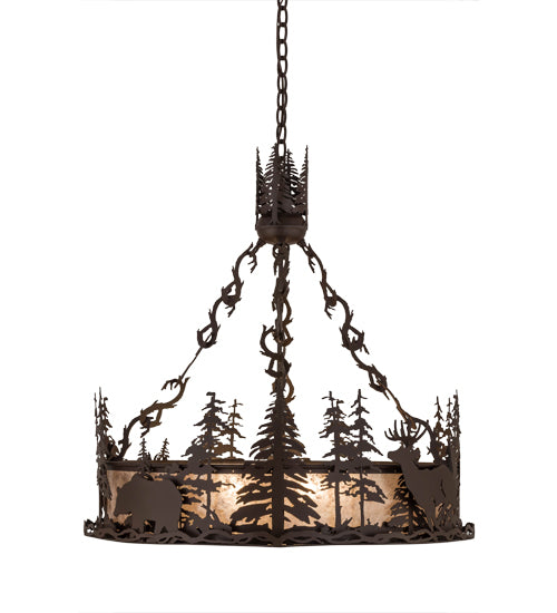 Meyda Tiffany Wildlife At Dusk 28711 Pendant Light - Cafe-Noir