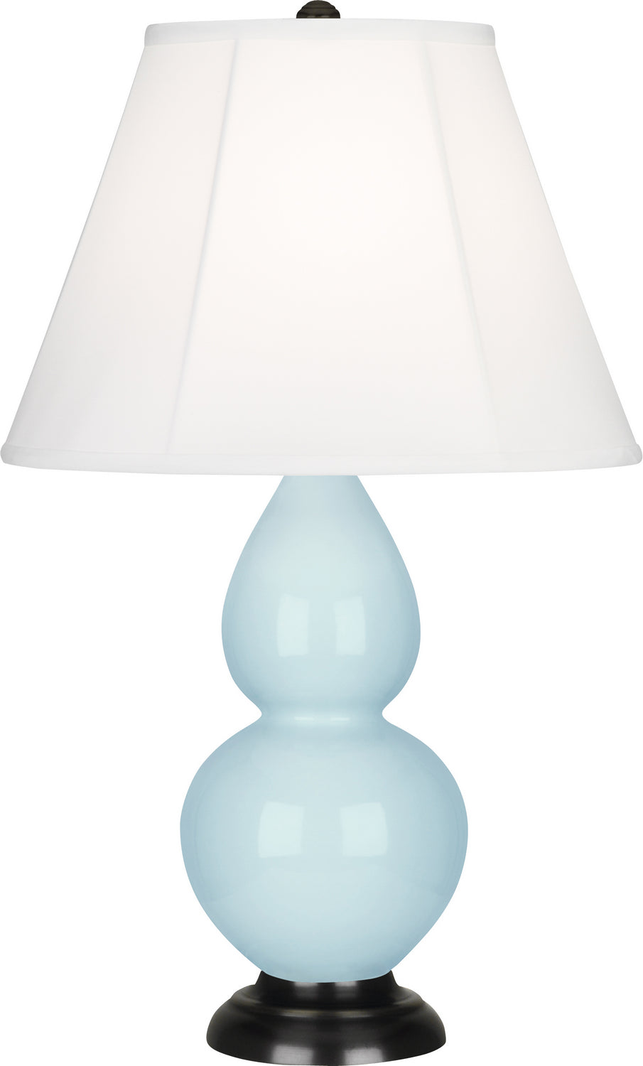 Robert Abbey Lighting 1656 Small Double Gourd Lamp Baby Blue Glazed W/Deep Patina Bronze