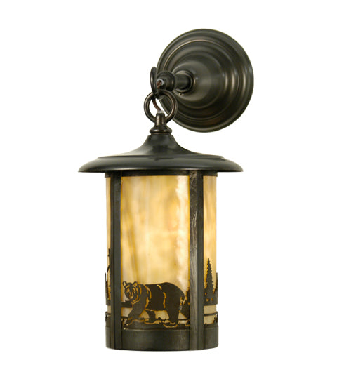 Meyda Tiffany Lighting 28785 Fulton Wall Sconce Outdoor Bronze / Dark