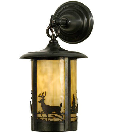 Meyda Tiffany Lighting 28786 Fulton Wall Sconce Outdoor Bronze / Dark