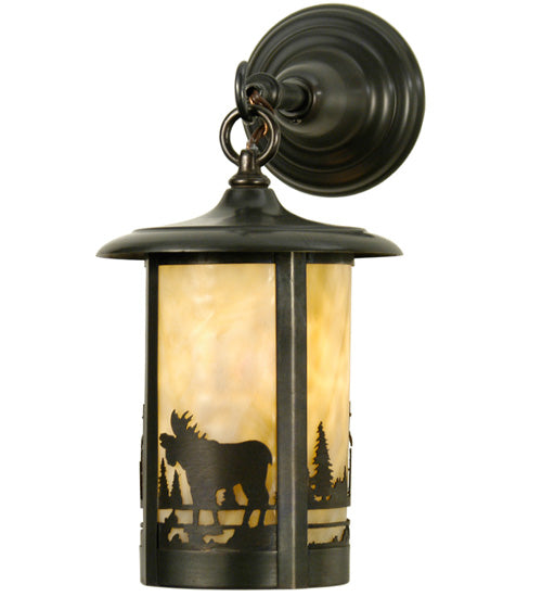 Meyda Tiffany Lighting 28791 Fulton Wall Sconce Outdoor Bronze / Dark