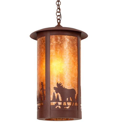 Meyda Tiffany Lighting 28792 Fulton One Light Pendant Outdoor Bronze / Dark