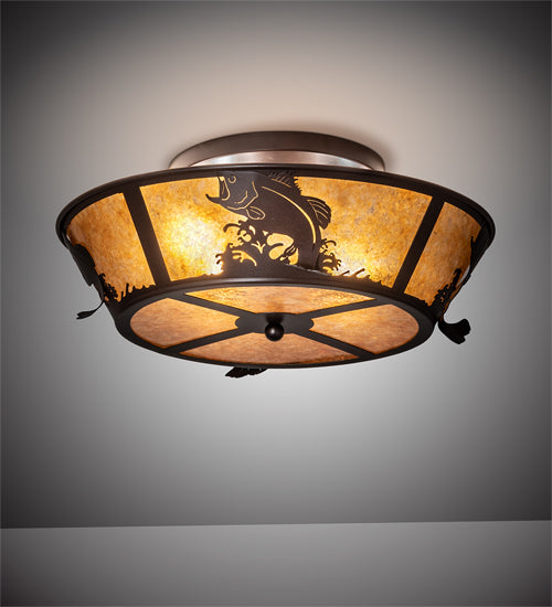 Meyda Tiffany Leaping Bass 28821 Ceiling Light - Cafe-Noir