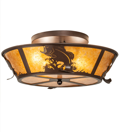 Meyda Tiffany Leaping Bass 28821 Ceiling Light - Cafe-Noir