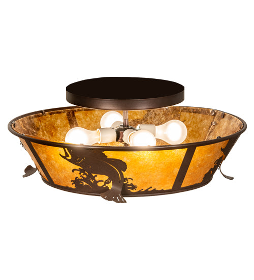 Meyda Tiffany Leaping Bass 28821 Ceiling Light - Cafe-Noir