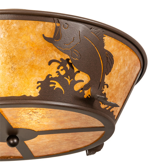 Meyda Tiffany Leaping Bass 28821 Ceiling Light - Cafe-Noir