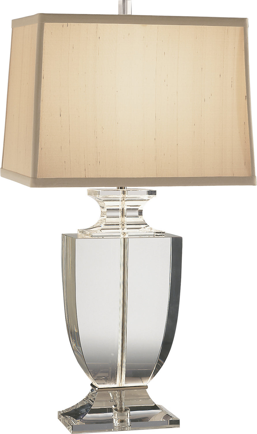 Robert Abbey Lighting 3324 Artemis Lamp Clear Lead Crystal W/Silver Plate