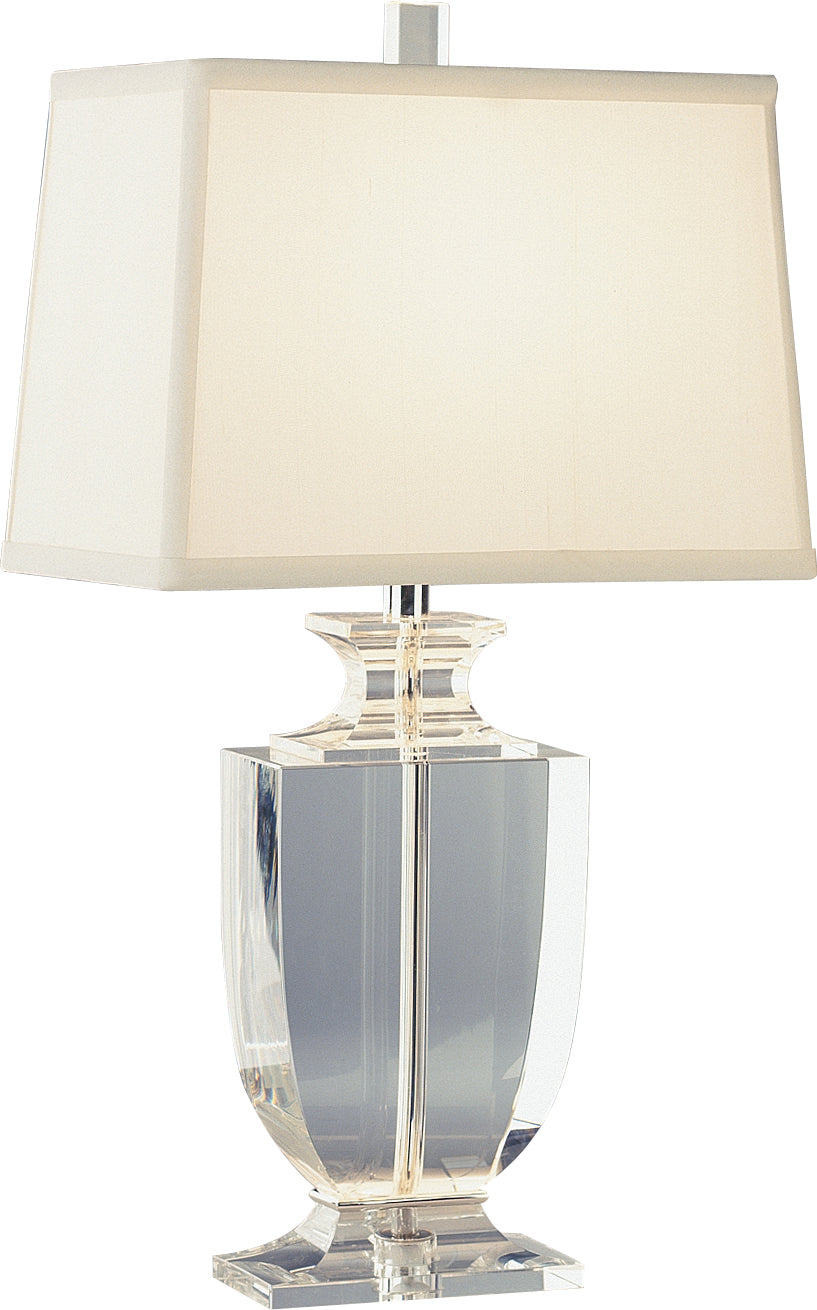 Robert Abbey Lighting 3329W Artemis Lamp Clear Crystal W/Silver Plate