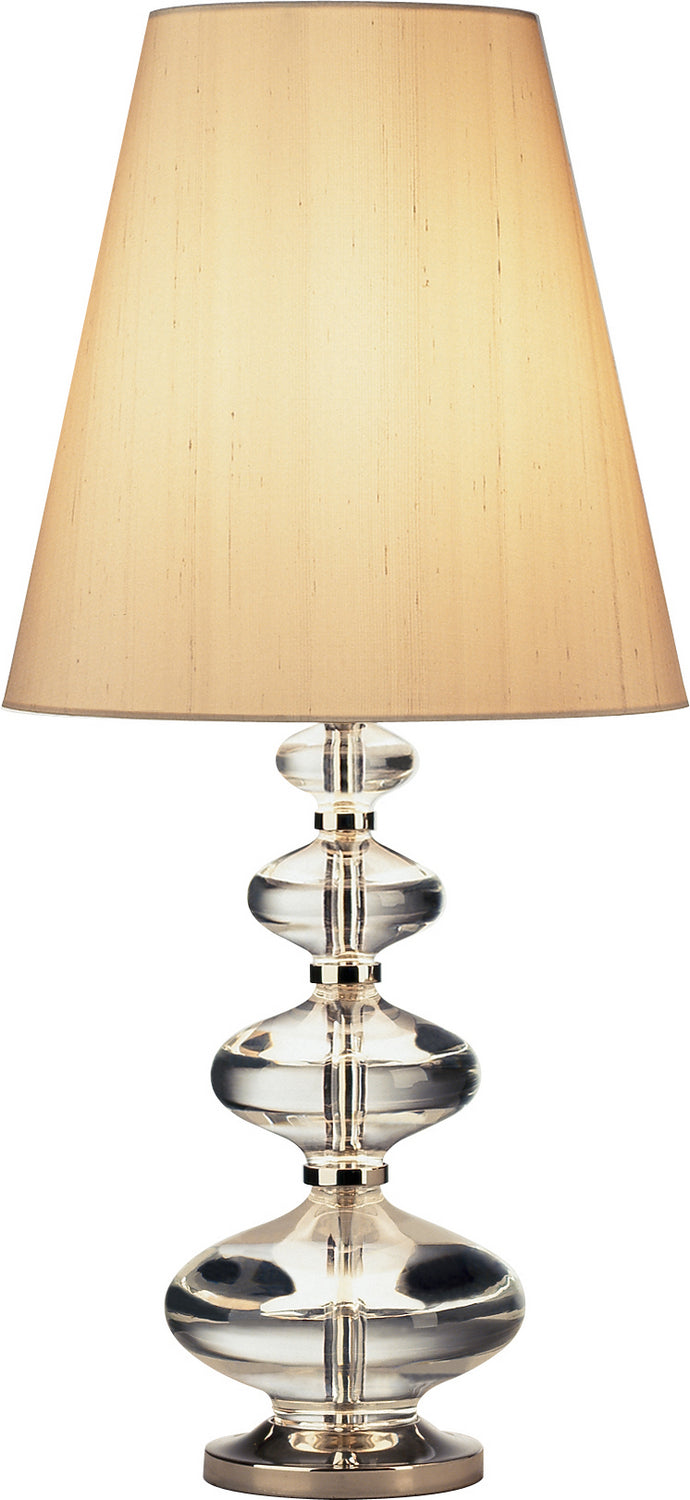 Robert Abbey Lighting 677 Jonathan Adler Claridge Lamp Lead Crystal W/Polished Nickel