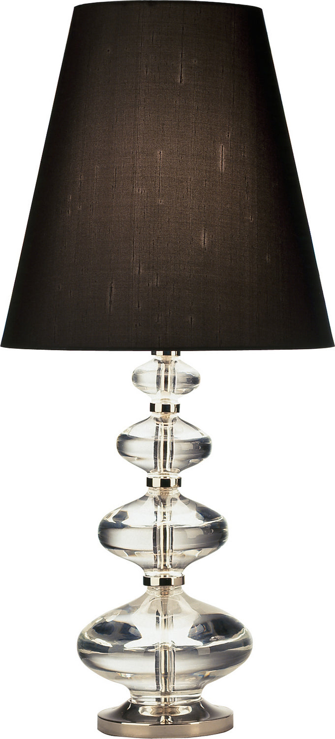 Robert Abbey Lighting 677B Jonathan Adler Claridge Lamp Lead Crystal W/Polished Nickel