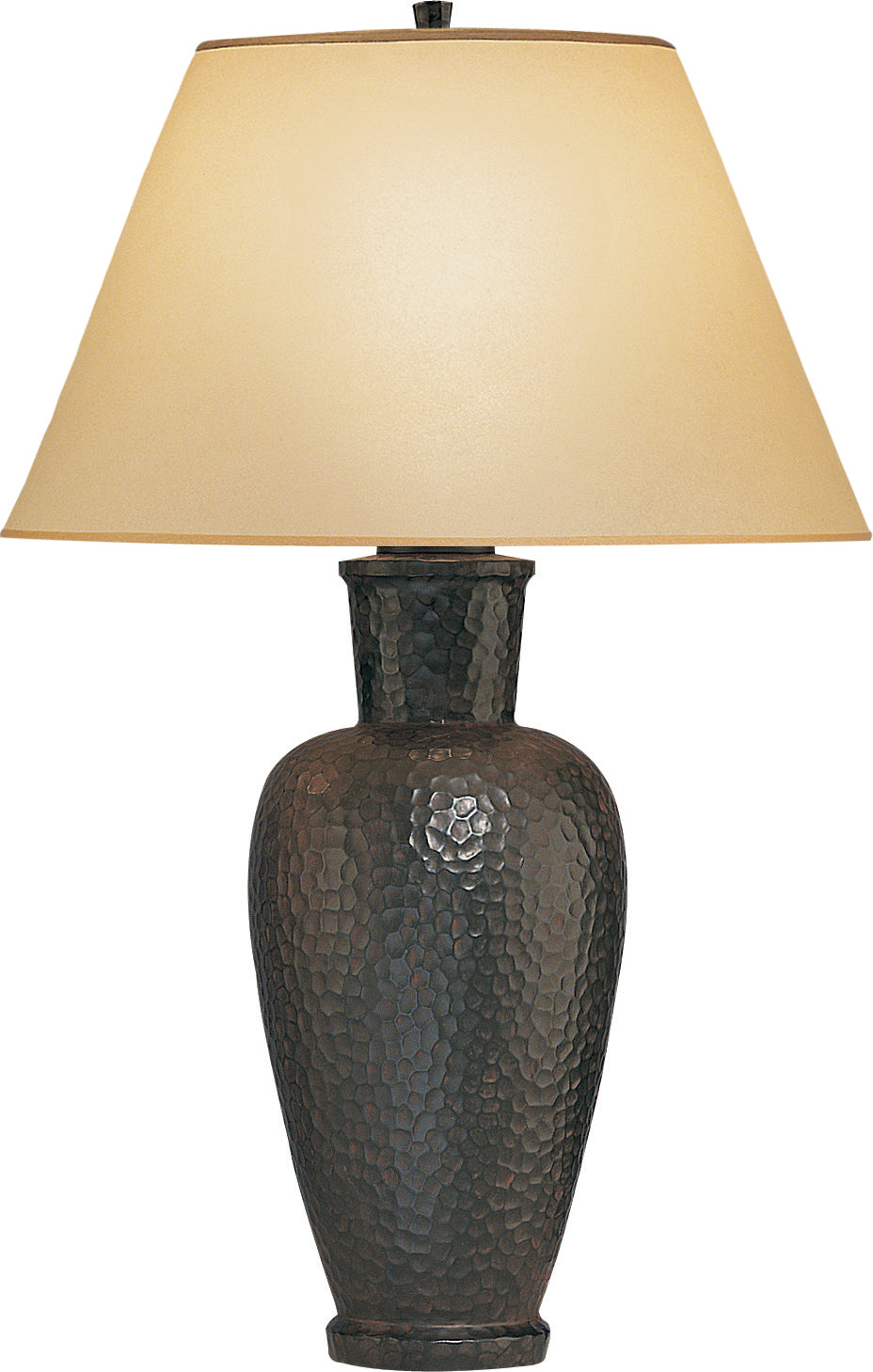 Robert Abbey Lighting 9857X Beaux Arts Lamp Antique Rust Over Hammered Cast Metal