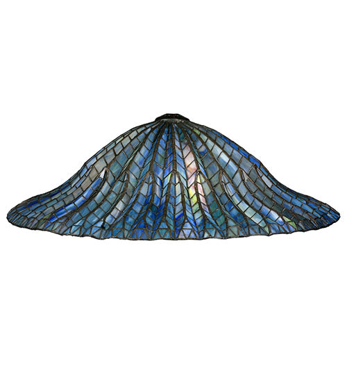 Meyda Tiffany Lighting 28863 Tiffany Lotus Leaf Shade Lamp Shade Bronze / Dark