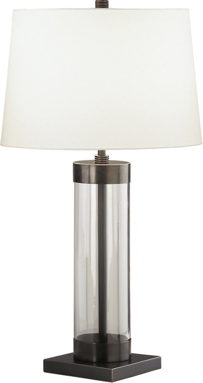 Robert Abbey Lighting Z3318 Andre Lamp Clear Glass Cylinder W/Deep Patina Bronze