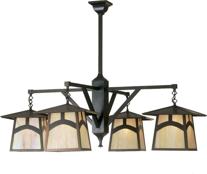 Meyda Tiffany Stillwater 52069 Chandelier Light - Craftsman Brown