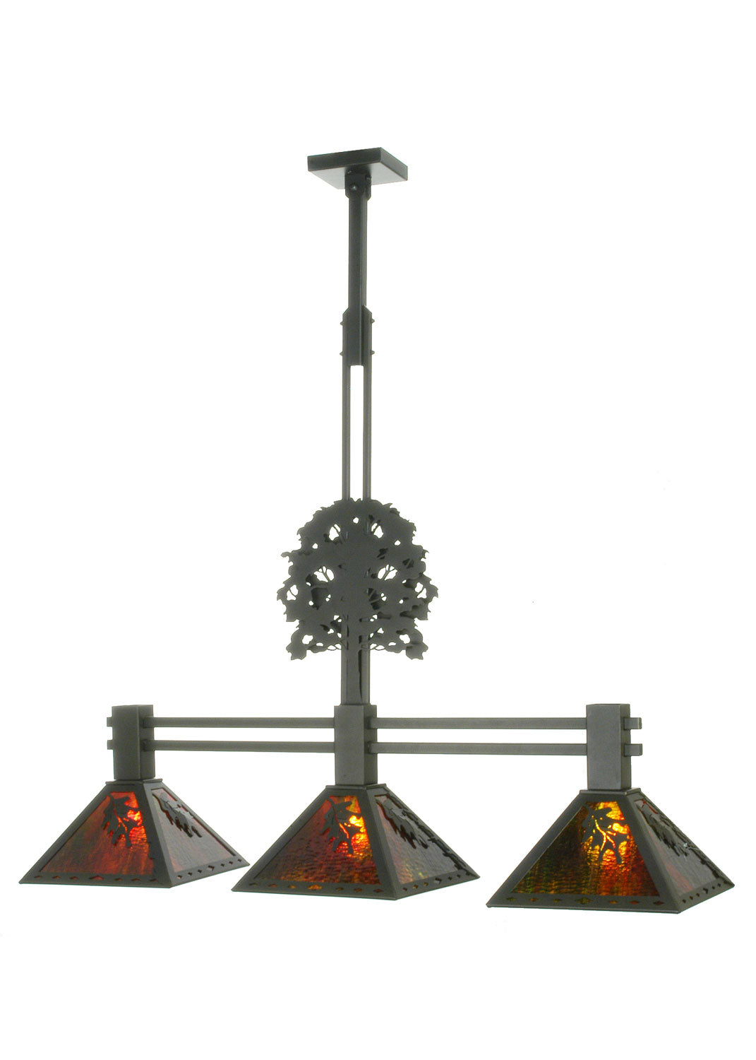 Meyda Tiffany Oak Tree 98481 Pendant Light - Blackrwg