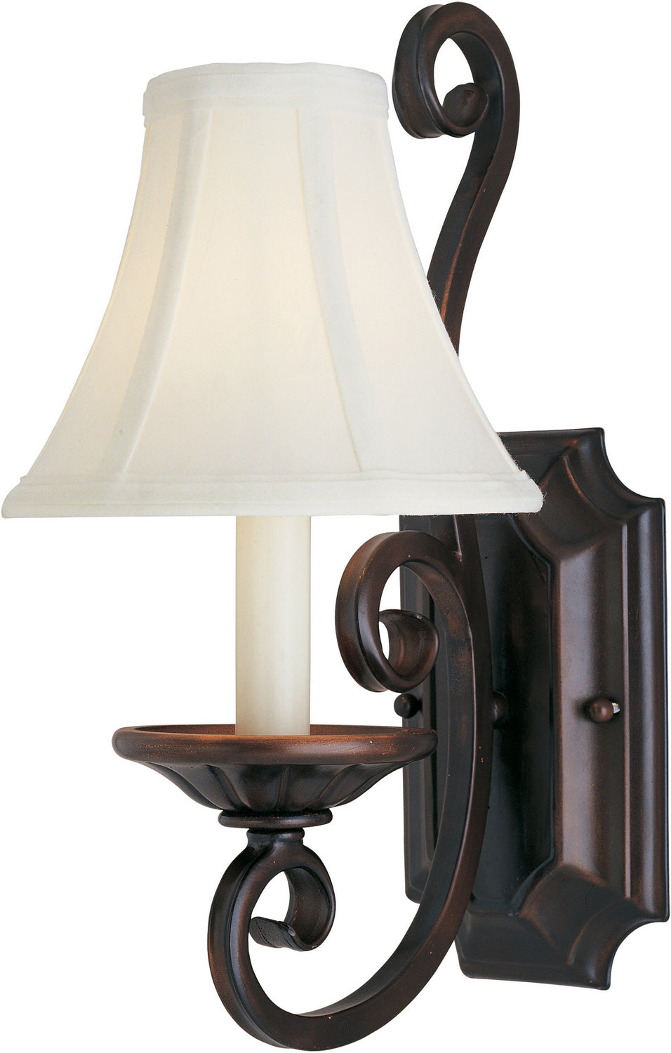 Maxim Manor 12217OI/SHD123 Wall Sconce Light - Oil Rubbed Bronze