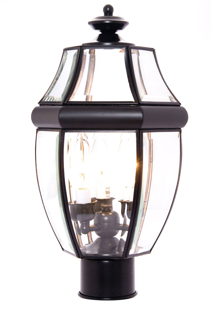 Maxim Lighting 6097CLBK South Park Three Light Outdoor Pole/Post Lantern Outdoor Black