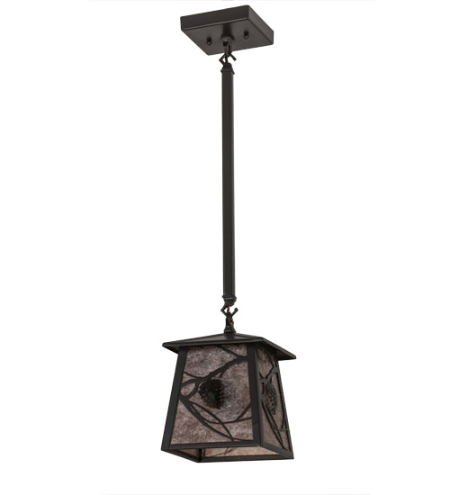 Meyda Tiffany Lighting 29096 Whispering Pines One Light Pendant Outdoor Bronze / Dark