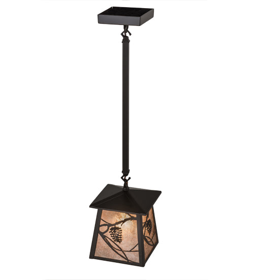 Meyda Tiffany Lighting 29096 Whispering Pines One Light Pendant Outdoor Bronze / Dark