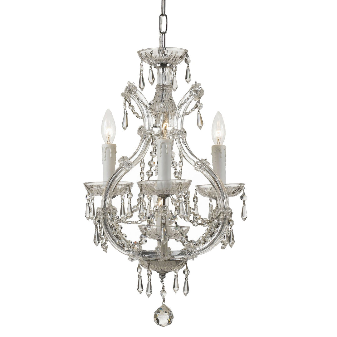 Crystorama Maria Theresa 4473-CH-CL-MWP Chandelier Light - Polished Chrome