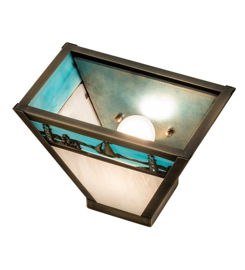 Meyda Tiffany Sailboat 29114 Wall Light - Craftsman Brown