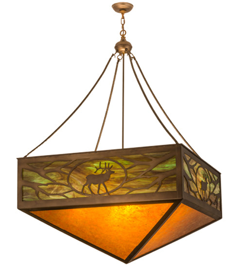 Meyda Tiffany Lone Elk 29128 Pendant Light - Antique Copper