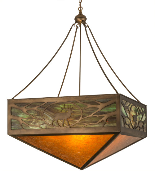 Meyda Tiffany Lone Elk 29128 Pendant Light - Antique Copper