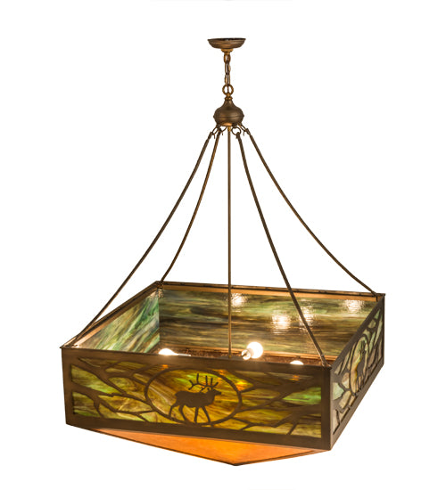 Meyda Tiffany Lone Elk 29128 Pendant Light - Antique Copper