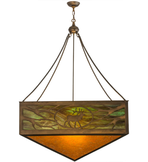 Meyda Tiffany Lone Elk 29128 Pendant Light - Antique Copper