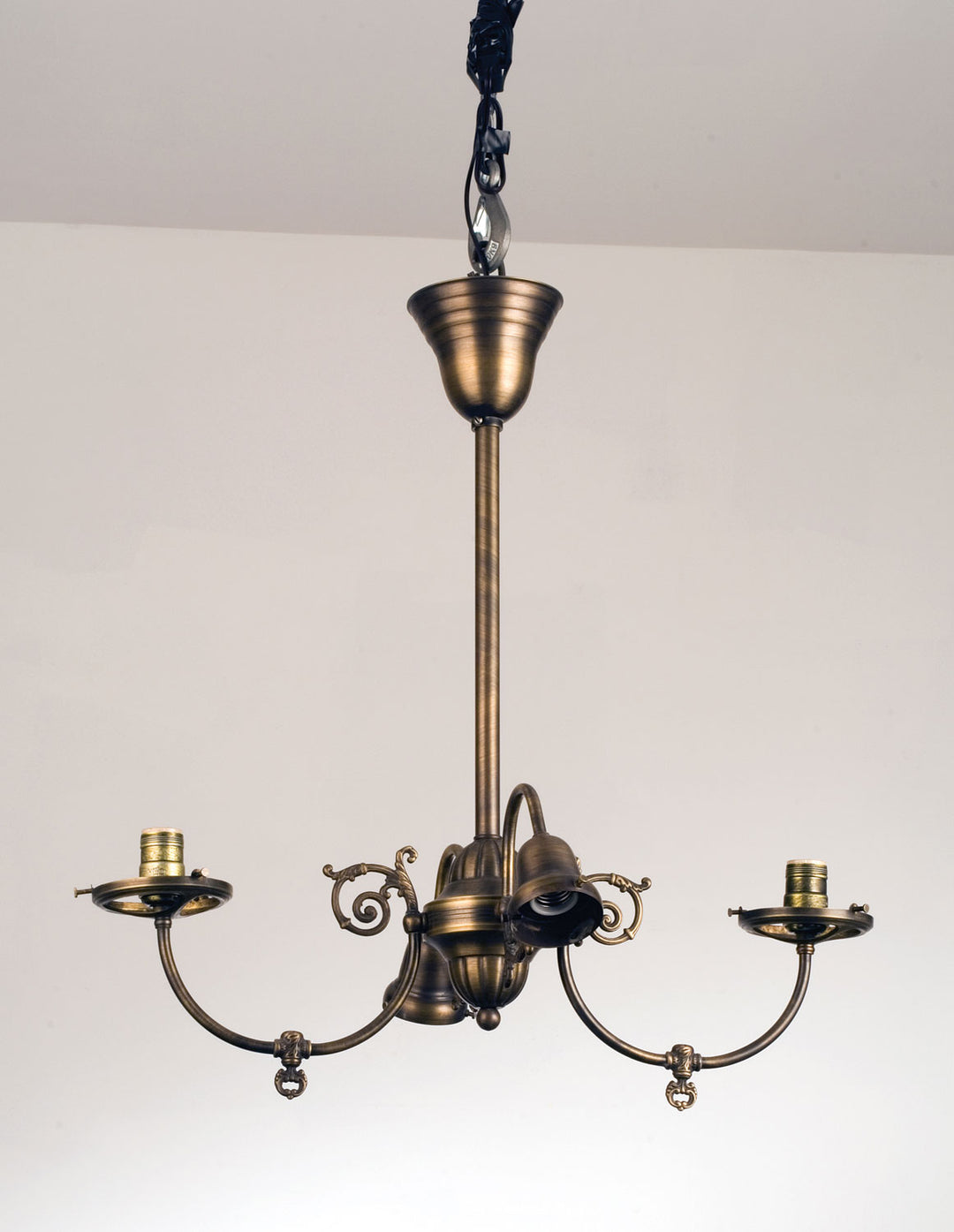 Meyda Tiffany Lighting 101797 Revival Four Light Oblong Chandelier Hardware Utility Light Brass - Antique