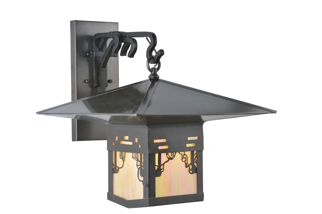 Meyda Tiffany Lighting 106827 Seneca One Light Wall Sconce Outdoor Bronze / Dark