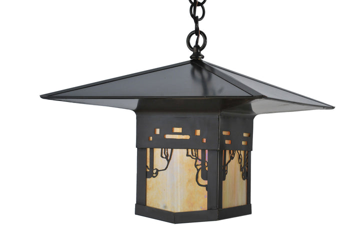 Meyda Tiffany Lighting 106826 Seneca One Light Pendant Outdoor Bronze / Dark