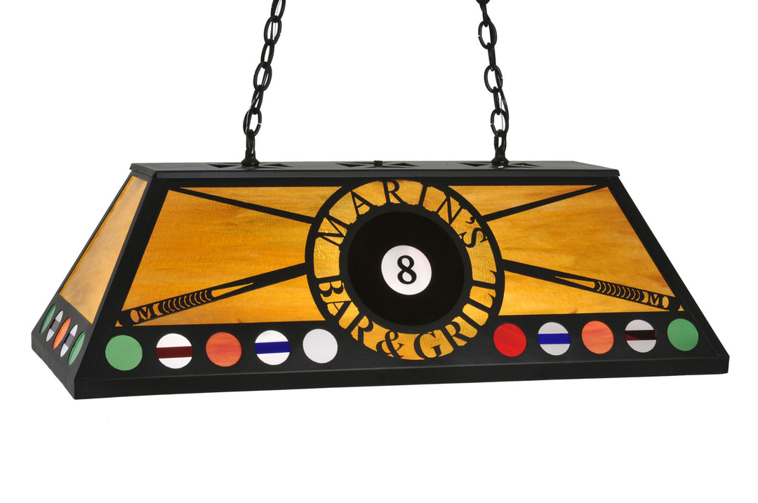 Meyda Tiffany 8 Ball Personalized 107191 Pendant Light - Mahogany Bronze