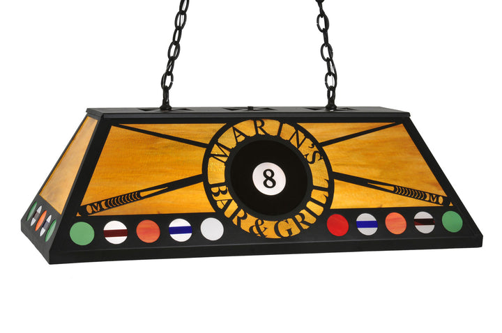 Meyda Tiffany 8 Ball Personalized 107191 Pendant Light - Mahogany Bronze