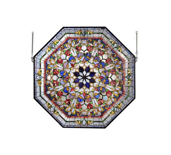Meyda Tiffany Lighting 107224 Floral Window Mirror Bronze / Dark