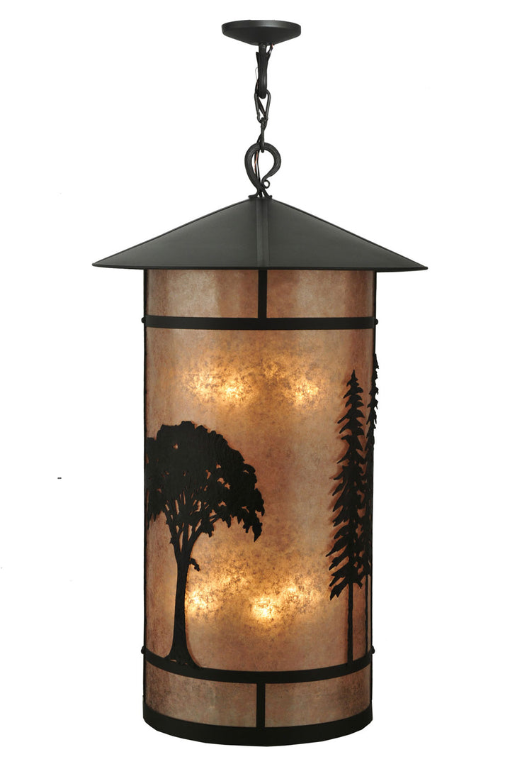 Meyda Tiffany Lighting 107335 Forest Eight Light Pendant Outdoor Bronze / Dark