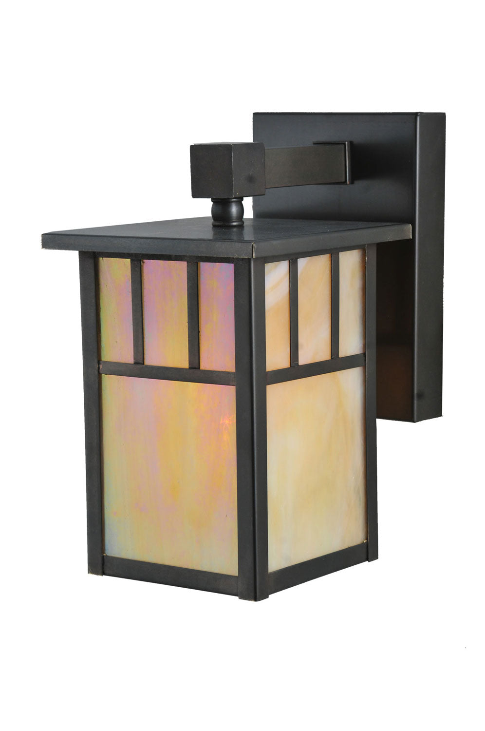 Meyda Tiffany Lighting 107715 Hyde Park One Light Wall Sconce Outdoor Bronze / Dark