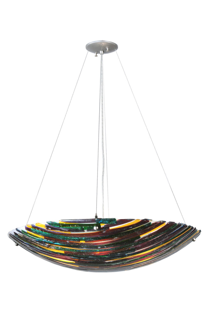 Meyda Tiffany Penna Di Pavone 108069 Pendant Light - Nickel