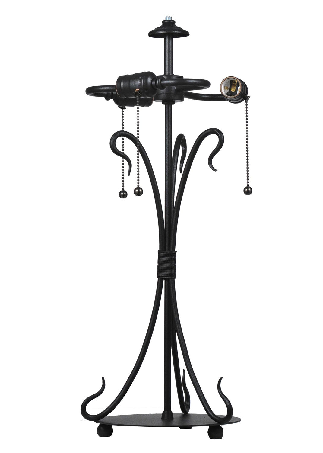 Meyda Tiffany Lighting 108405 Wrought Iron Three Light Hardware Utility Light Bronze / Dark