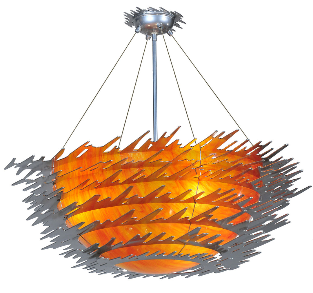 Meyda Tiffany Electric Sunset 108459 Ceiling Light - Chrome