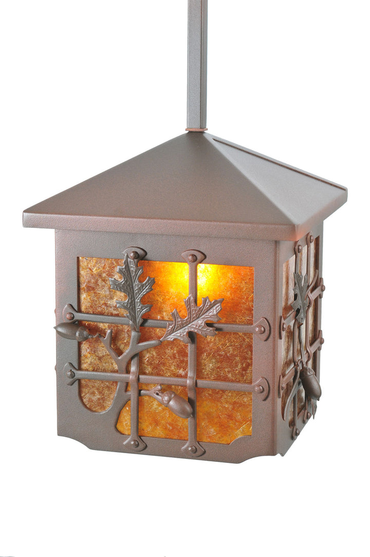 Meyda Tiffany Lighting 108511 Oak Leaf & Acorn One Light Pendant Outdoor Bronze / Dark