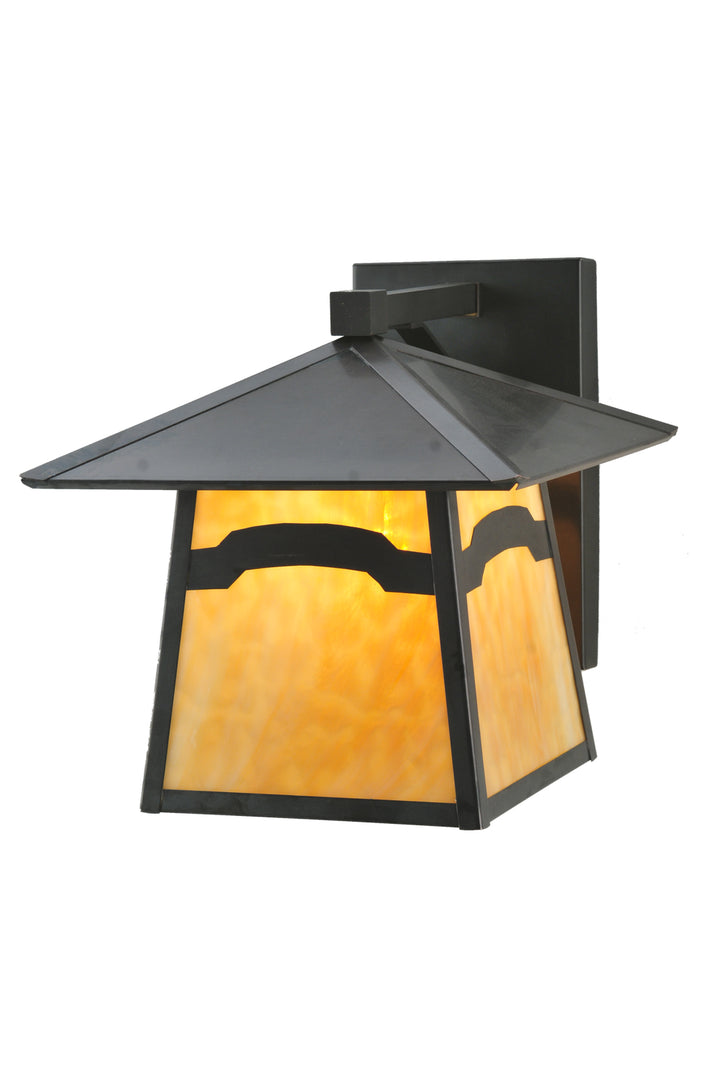 Meyda Tiffany Lighting 108611 Stillwater One Light Wall Sconce Outdoor Bronze / Dark