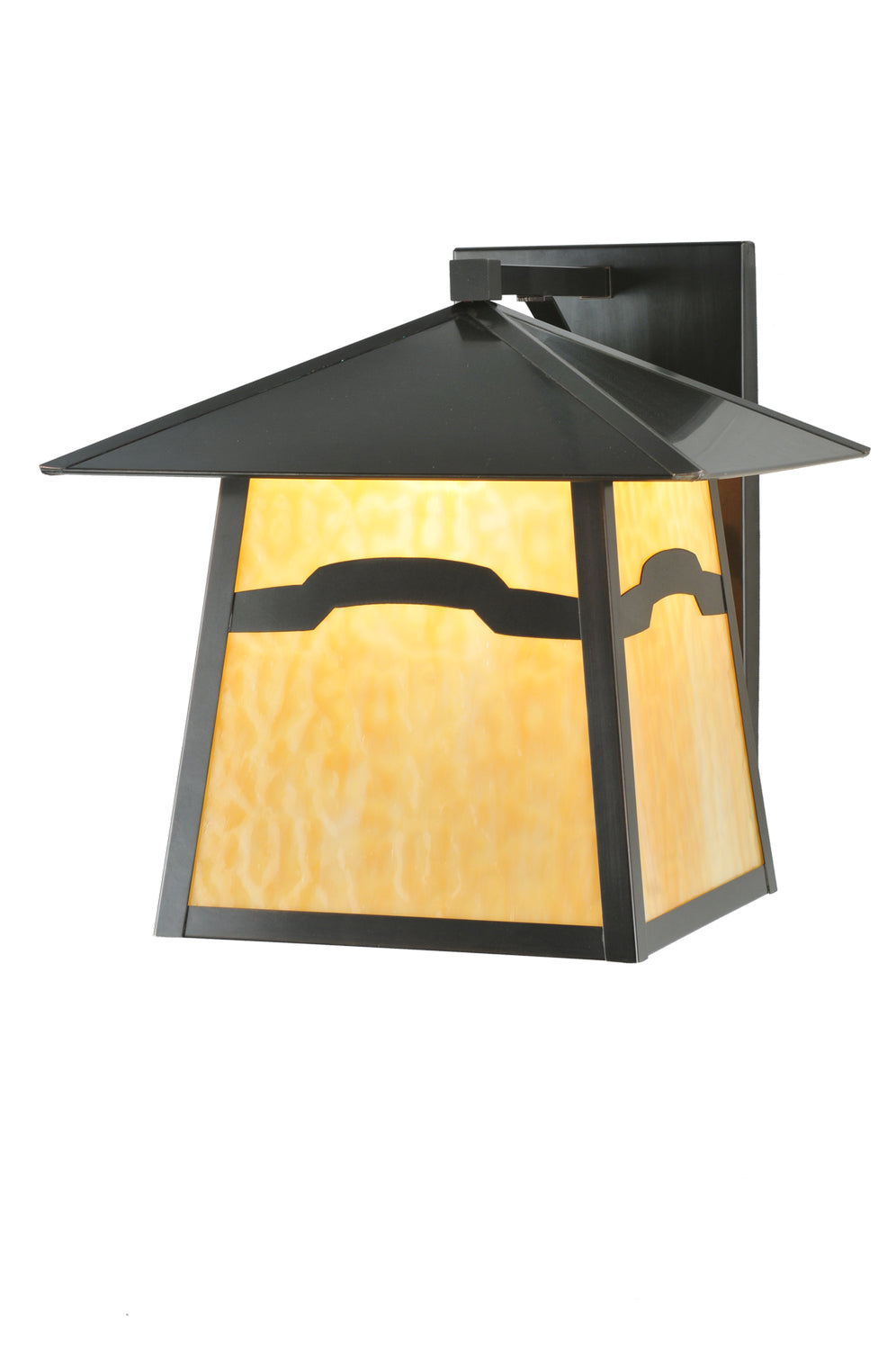 Meyda Tiffany Lighting 108614 Stillwater One Light Wall Sconce Outdoor Bronze / Dark