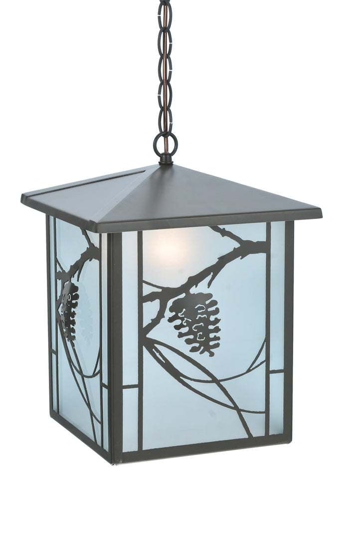 Meyda Tiffany Lighting 109339 Whispering Pines One Light Pendant Outdoor Bronze / Dark