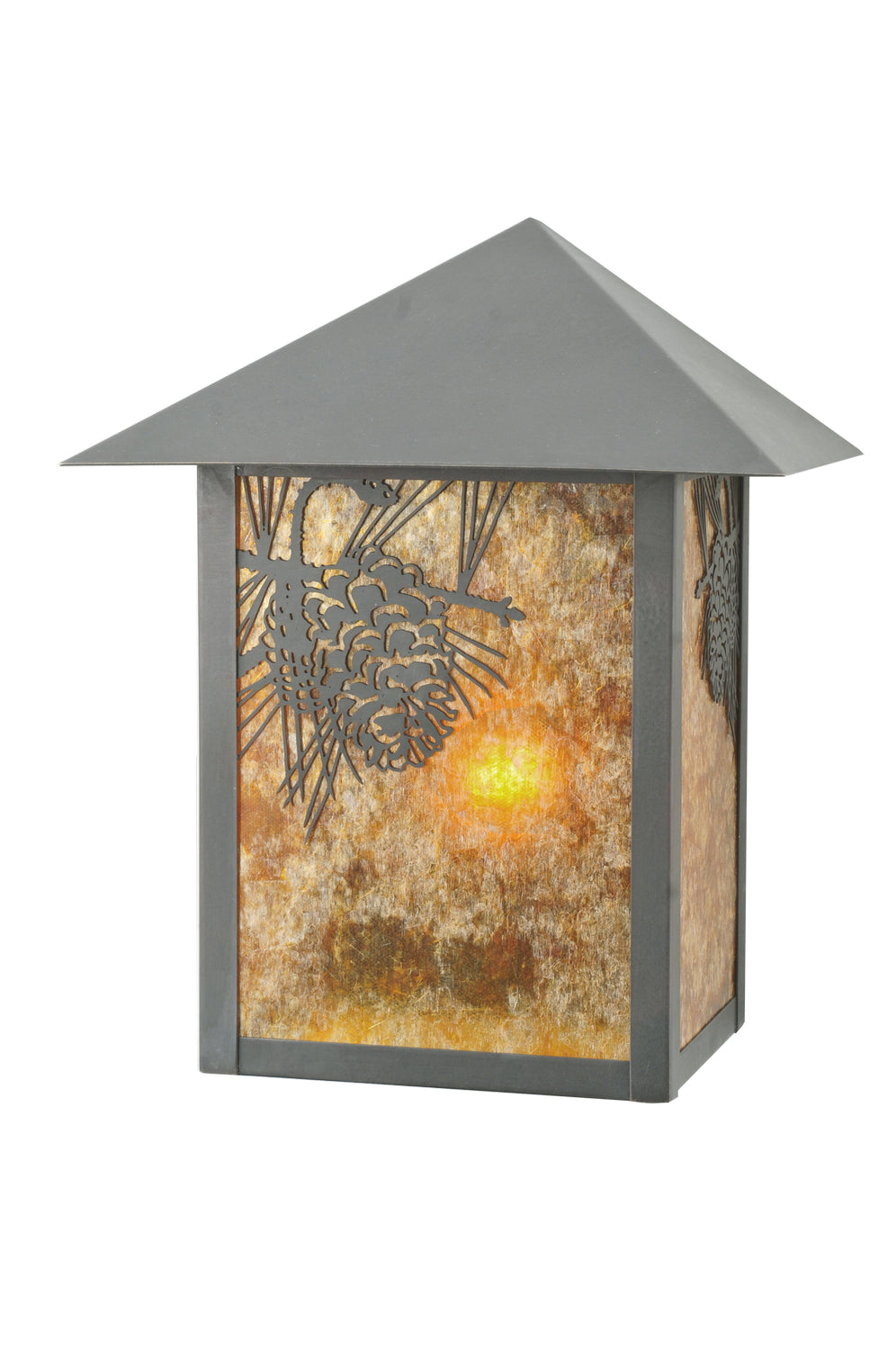 Meyda Tiffany Lighting 109359 Seneca One Light Wall Sconce Outdoor Bronze / Dark