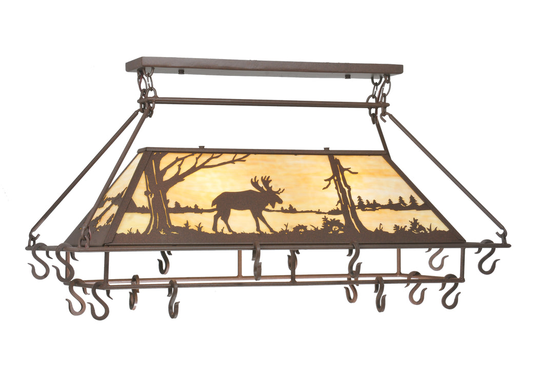 Meyda Tiffany Moose At Lake 109364 Pendant Light - Cafe-Noir