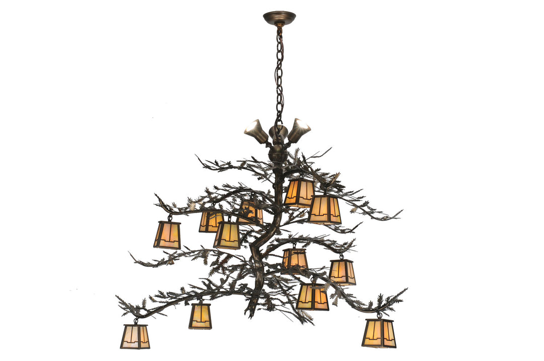 Meyda Tiffany Pine Branch 110031 Chandelier Light - Antique Copper