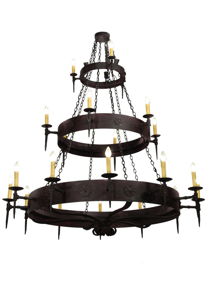 Meyda Tiffany Warwick 110046 Chandelier Light - Dark Roast